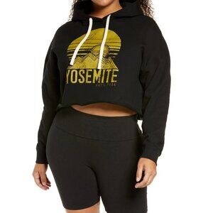 Bp. Crop Cut Off Graphic Hoodie